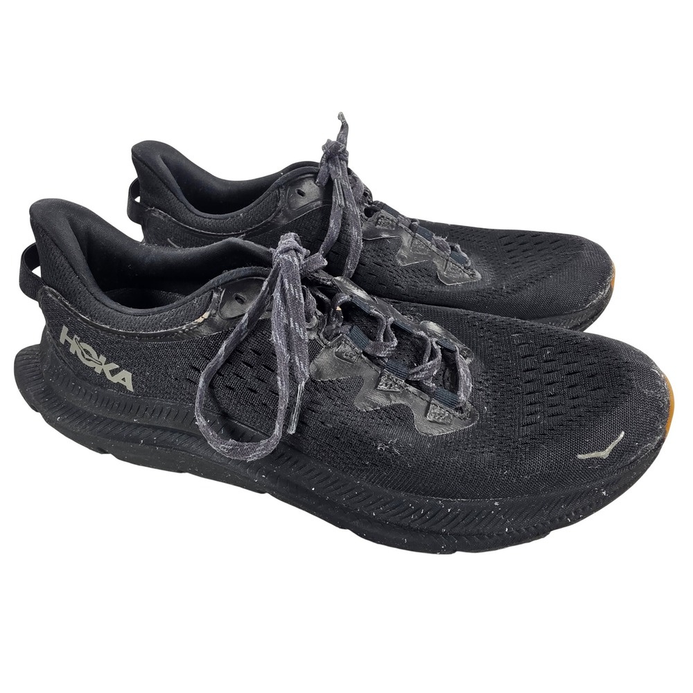 Hoka Kawana 2 Mens 9.5D Black Running Shoes 1147930 BBLC Sneakers